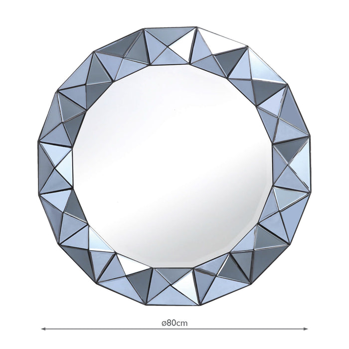 Dar Lighting Cetara Mirror Smoked Grey 80cm • 002CET8010