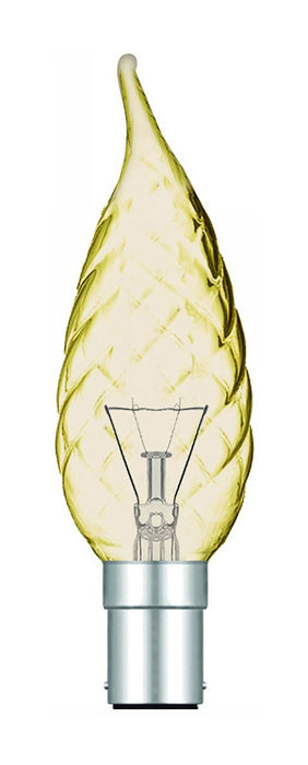 Luxram  Candle Tip Twisted Gold B15 60W  • 026315060