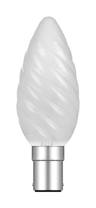Luxram  Candle 35mm Twisted B15D Frosted 60W Incandescent/T  • 028615060