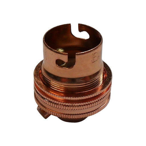 BC - B22 Lampholder ½" Entry Unswitched Copper