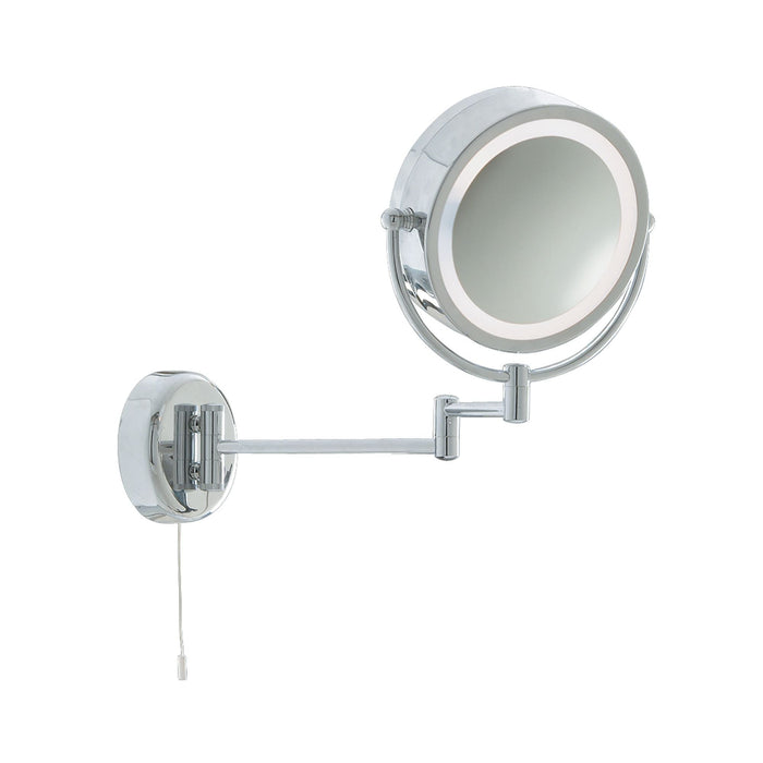 Searchlight Bathroom Mirror - Illuminated Mirror - Chrome Extendable Swing Arm Lt 190Mm • 11824