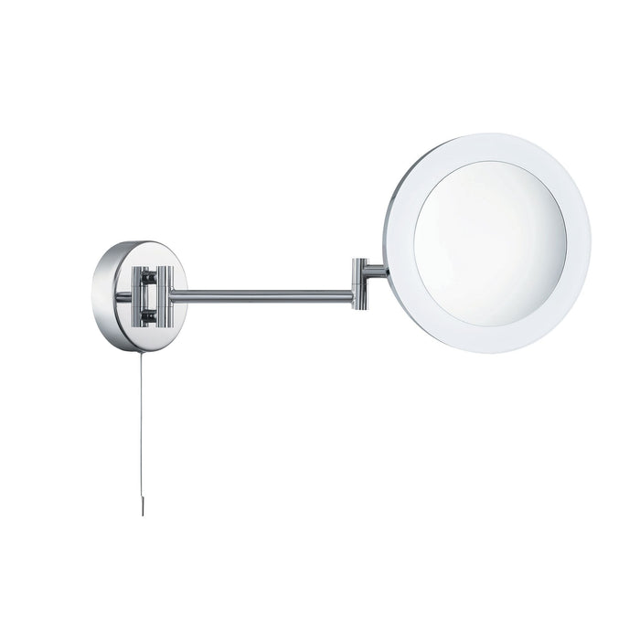 Searchlight Bathroom Mirror - Shaving Mirror, 3 X  Magnification, Ip44, Chrome, Frosted Outer • 1456CC