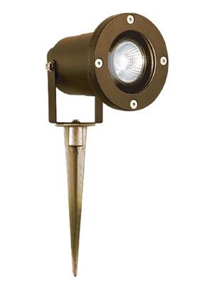 Searchlight Outdoor & Porch (Gu10 Led) -  Directional Spike Light Rust Brown • 5001RUS-LED