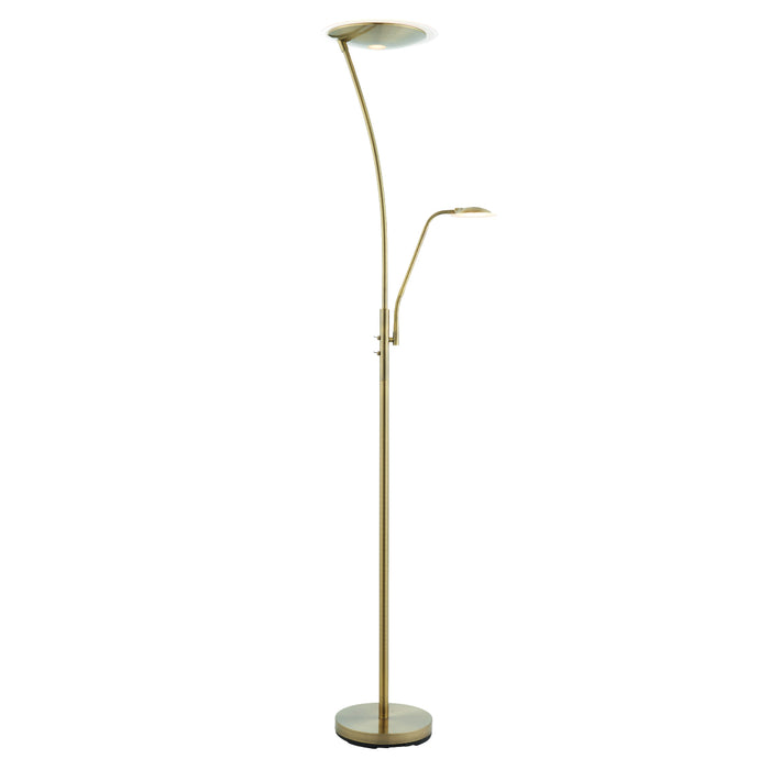 Endon Lighting 73080 Alassio LED Mother & Child Antique Brass Floor Lamp