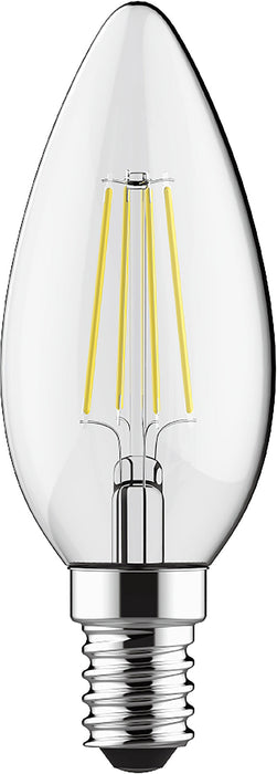 Luxram Value Classic LED Candle E14 Dimmable 4W 3000K Warm White, 470lm, Clear Finish, 3yrs Warranty  • 763411234