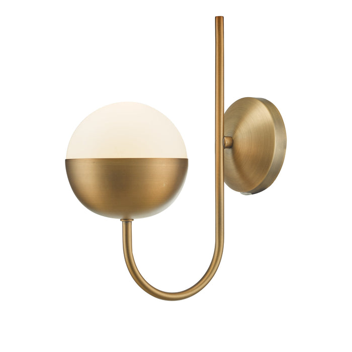 Dar Lighting Andre Wall Light Aged Brass • AND0742