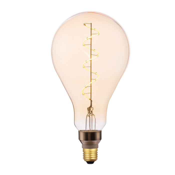 Dar Lighting BUL-E27-LEDV-12 Extra Large Vintage GLS LED 4w 300 Lumens Dimmable Gold