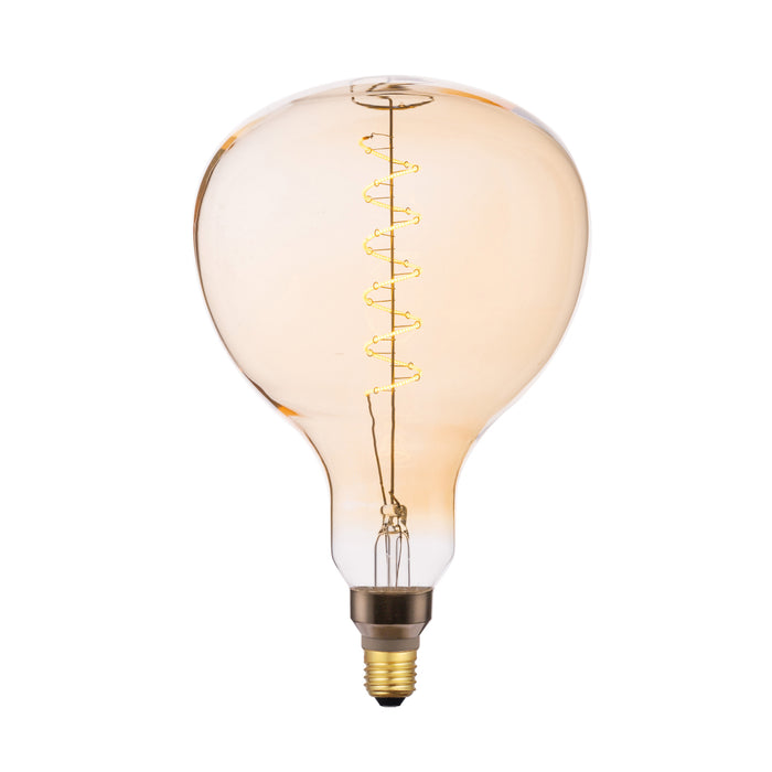 Dar Lighting BUL-E27-LEDV-13 Extra Large Vintage Pear LED 5w 380 Lumens Dimmable Gold