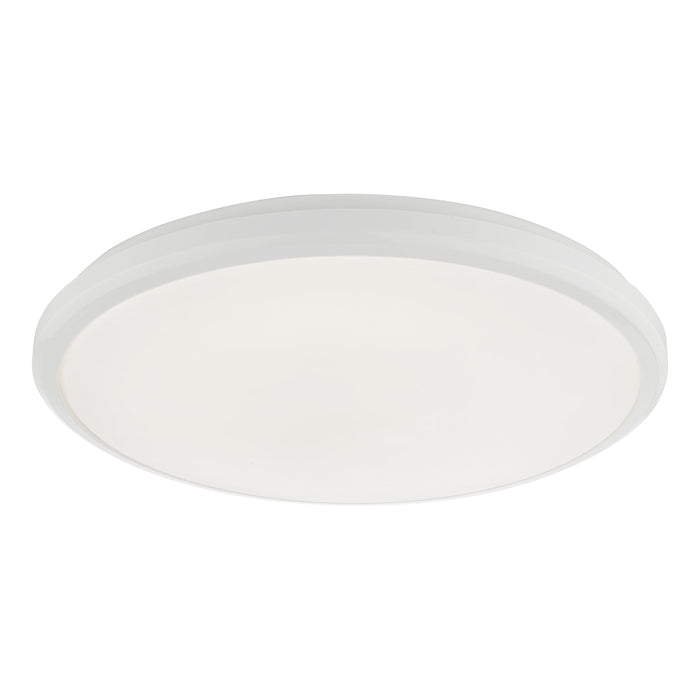 Dar Lighting Emmett Bathroom Flush White Acrylic IP44 LED • EMM522