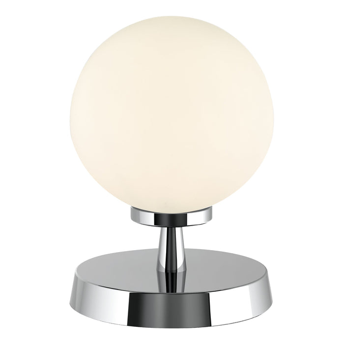 Dar Lighting Esben Touch Table Lamp Polished Chrome With Opal Glass • ESB4150-02
