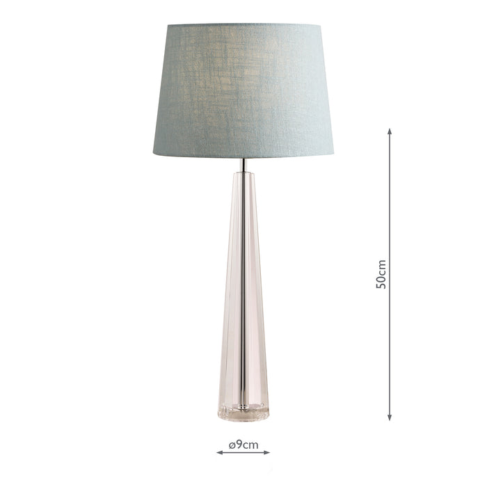 Laura Ashley Blake Large Table Lamp Crystal Polished Chrome Base Only • LA3485109-Q