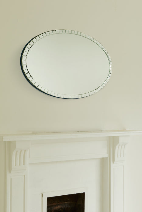 Laura Ashley Marcella Oval Mirror 80 x 53cm • LA3520585-Q