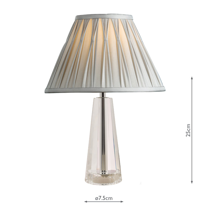 Laura Ashley Blake Small Table Lamp Crystal Polished Chrome Base Only • LA3534520-Q