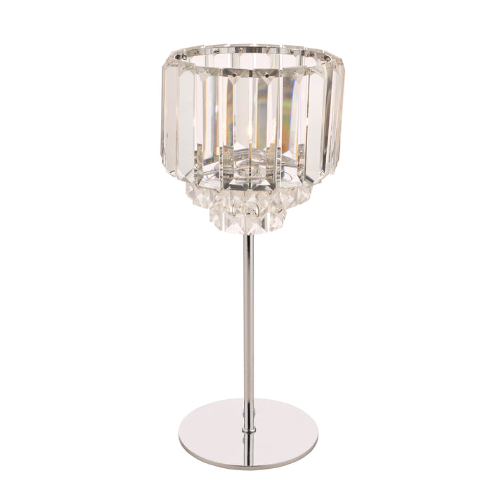 Laura Ashley Vienna Table Lamp Crystal & Polished Chrome • LA3569659-Q