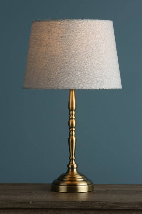 Laura Ashley Corey Antique Brass Candlestick Table Lamp Base Only • LA3569671-Q