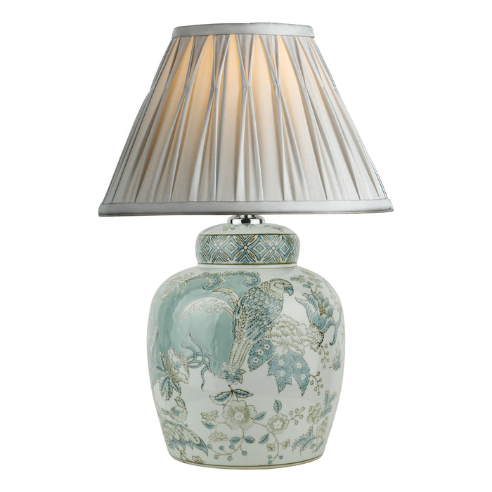 Laura Ashley Elizabeth Ceramic Table Lamp With Bird Print Design Base Only • LA3742516-Q