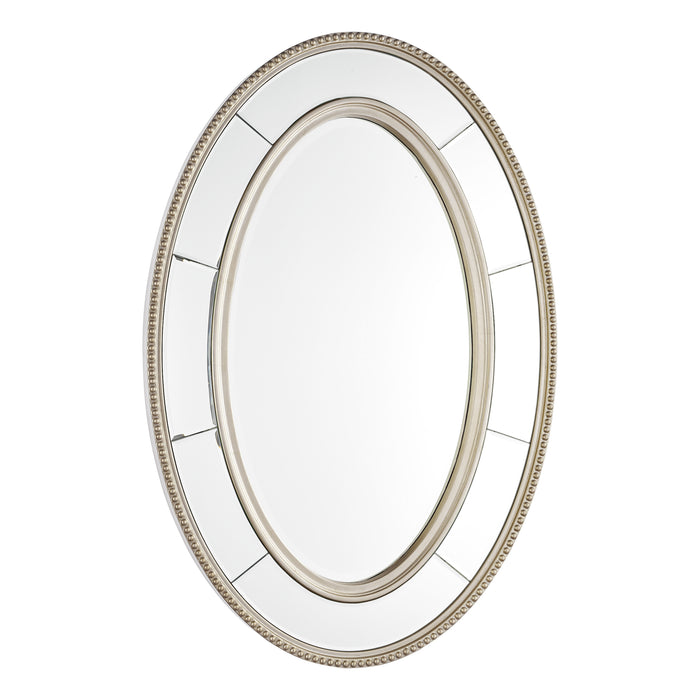 Laura Ashley Nolton Oval Mirror Distressed Glass 90 x 60cm • LA3756038-Q