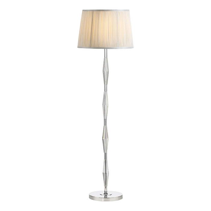 Laura Ashley Blake Floor Lamp Polished Chrome Crystal Base Only • LA3756052-Q