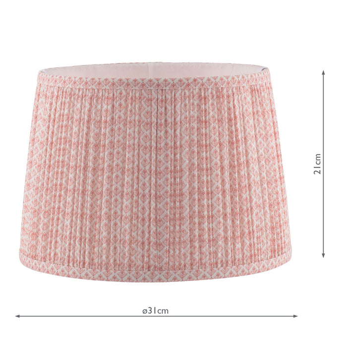 Laura Ashley Gwendolen Pink Pattern Cotton Shade 30.5cm/12 inch • LA3756077-Q