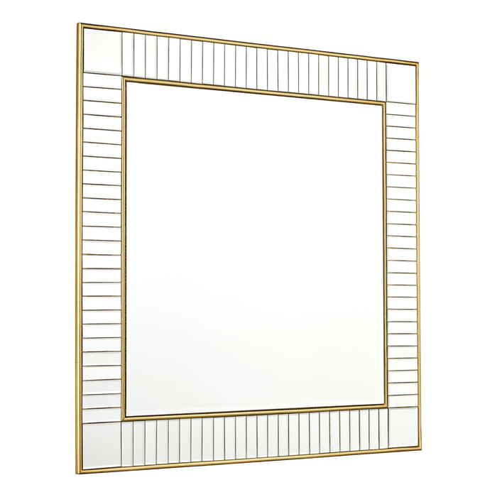Laura Ashley Clemence Square Mirror Gold Leaf 90cm • LA3756124-Q