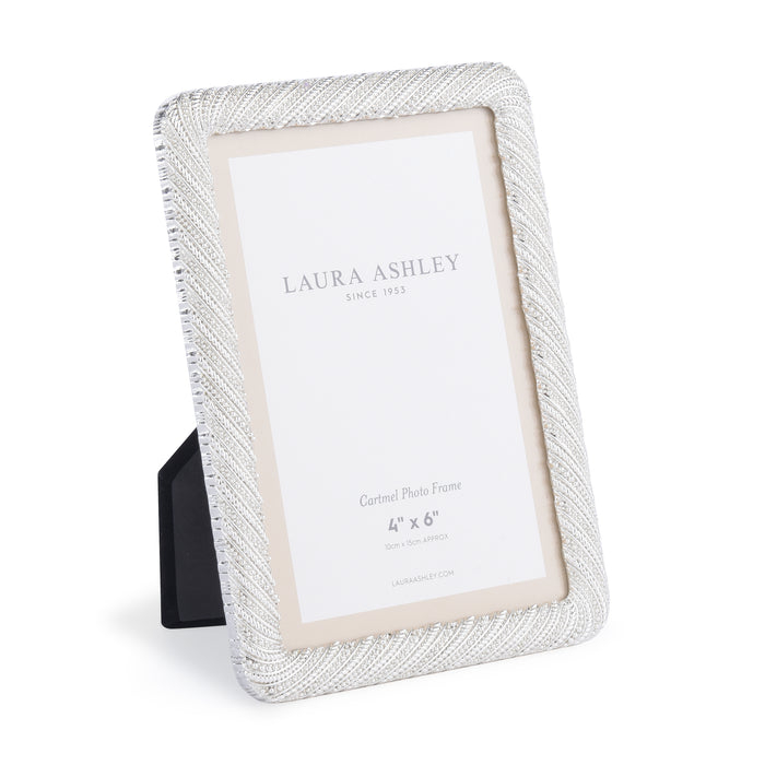 Laura Ashley Cartmel Photo Frame Polished Silver 4x6 inch • LA3756174-Q