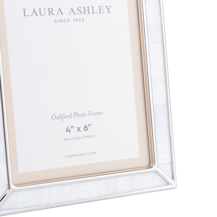 Laura Ashley Oakford Photo Frame Mother Of Pearl 4x6 Inch • LA3756183-Q