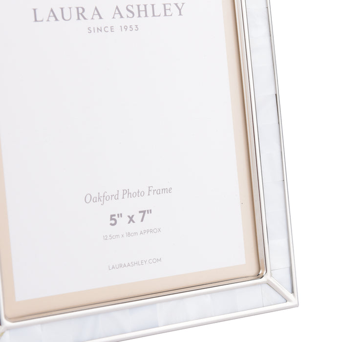 Laura Ashley Oakford Photo Frame Mother Of Pearl 5x7 Inch • LA3756184-Q