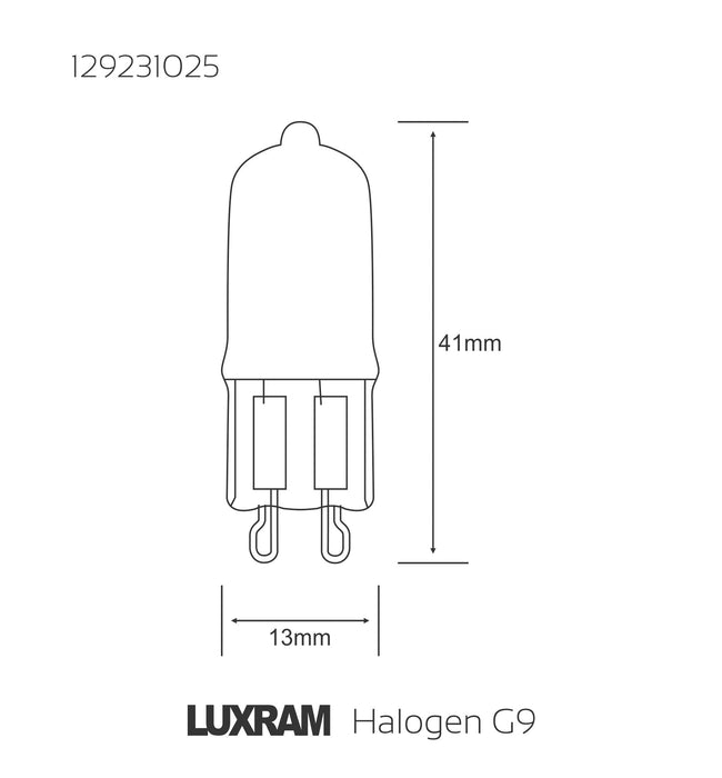 Luxram  G9 Frosted 25W Halogen  • 129231025