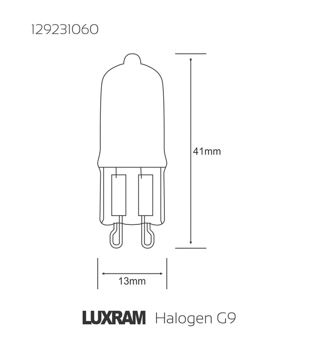 Luxram  G9 Frosted 60W Halogen  • 129231060