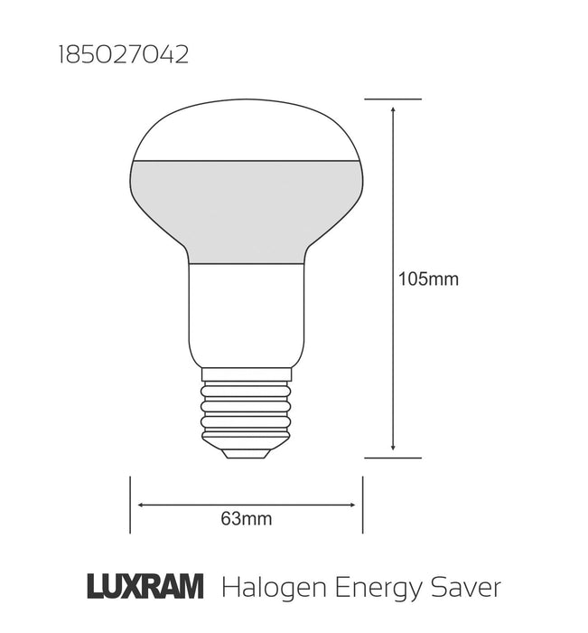 Luxram  Halogen Energy Saver R63 E27 42W  • 185027042