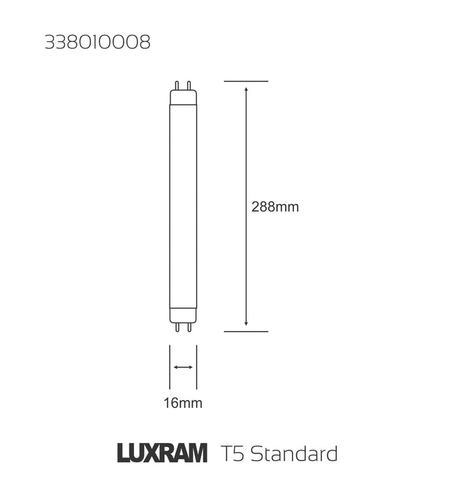 Luxram  T5 2700K 8W Fluorescent Tube  • 338010008