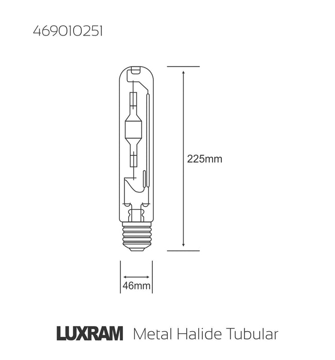Luxram  Metal Halide Tubular Color 250W E40 Red  HID  • 469010251