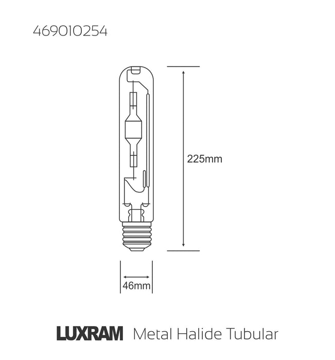 Luxram  Metal Halide Tubular Color 250W E40 Magenta HID  • 469010254