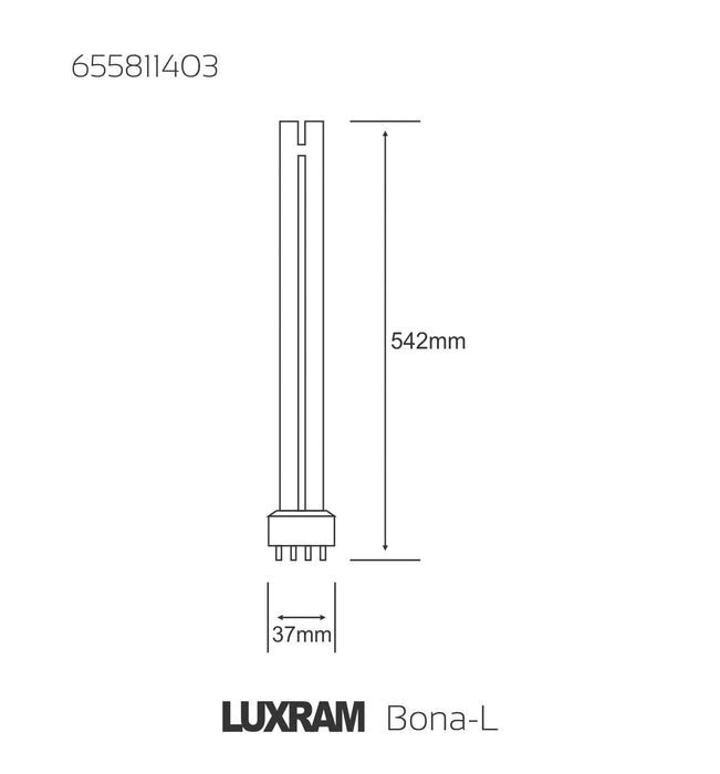Luxram  Bona-L 2G11 4-Pin 40W 6400K Fluorescent  • 655811403