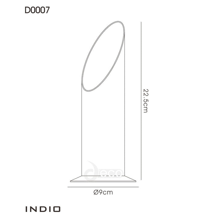Deco Indio Uplighter With Inline Switch 1 Light GU10 Polished Chrome • D0007
