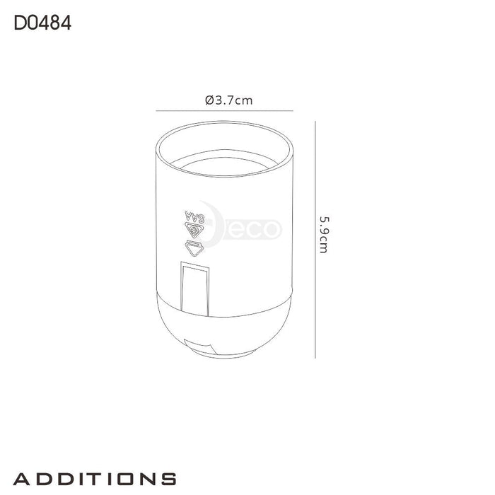 Deco Additions E27 Black Lampholder • D0484