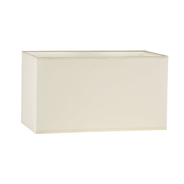 Dar Lighting S1021 Cream Cotton Rectangle Shade 34CM • S1021