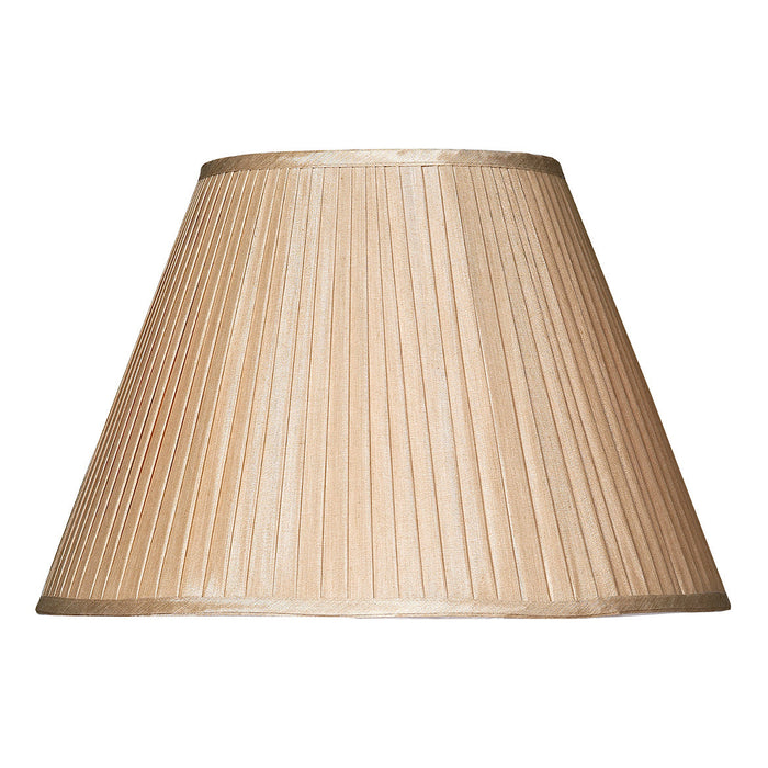 Dar Lighting S1086 Taupe Faux Silk Tapered Drum Shade 43cm • S1086