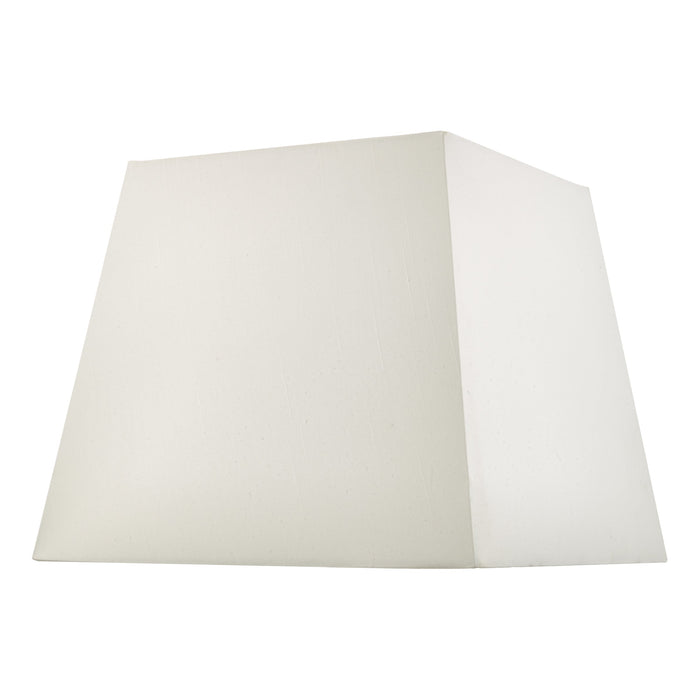 Dar Lighting S1101 Ivory Faux Silk Tapered Square Shade 37cm • S1101