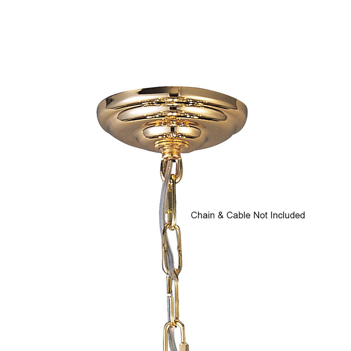Diyas Ceiling Plate And Bracket French Gold. (Max Load Rating 15kg Depending On Suitable Fixing) • IL90002