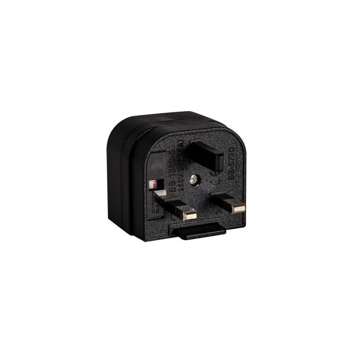 Deco Additions 3A EU-UK Black Plug Converter • D0709