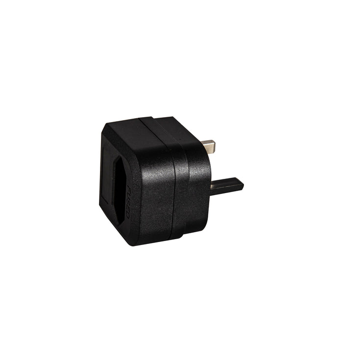 Deco Additions 3A EU-UK Black Plug Converter • D0709