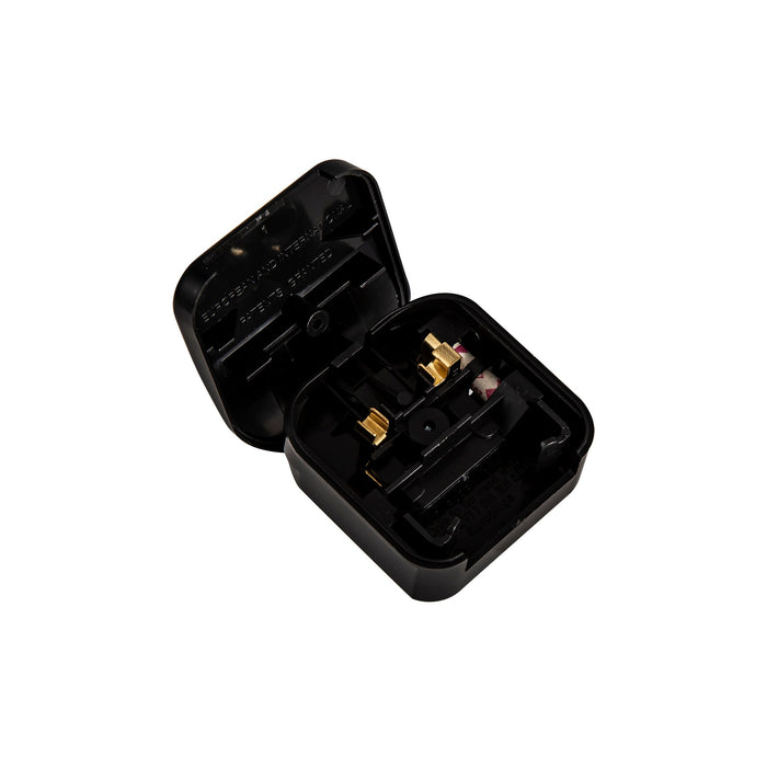 Deco Additions 3A EU-UK Black Flip Model Plug Converter • D0711