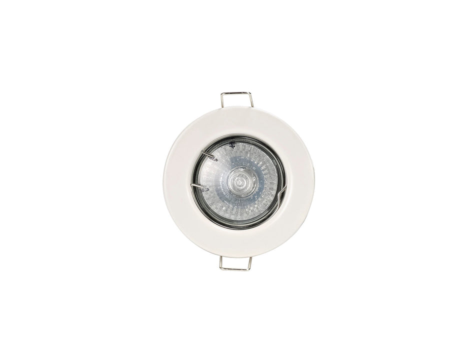 Deco Agni GU10 Fixed Fire Rated Downlight, White, Cut Out: 68mm • D0437