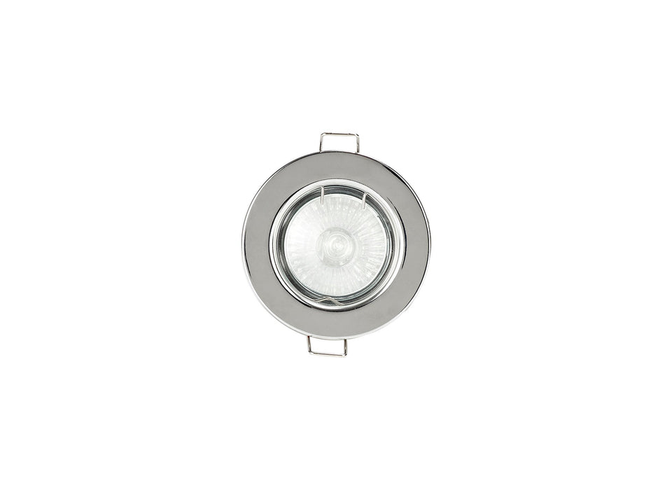 Deco Agni GU10 Fixed Fire Rated Downlight, Polished Chrome, Cut Out: 68mm • D0439