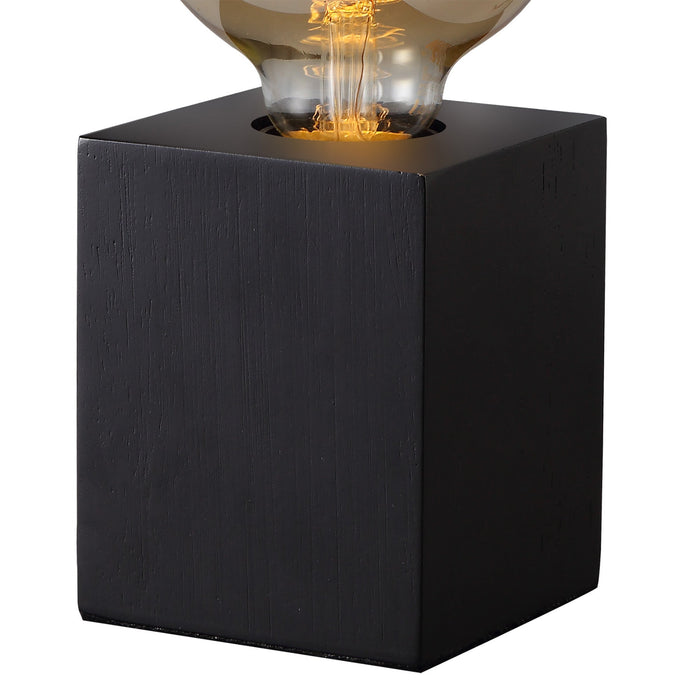 Deco Aida Table Lamp, 1 Light E27, Black, (Lamps Not Included) • D0560