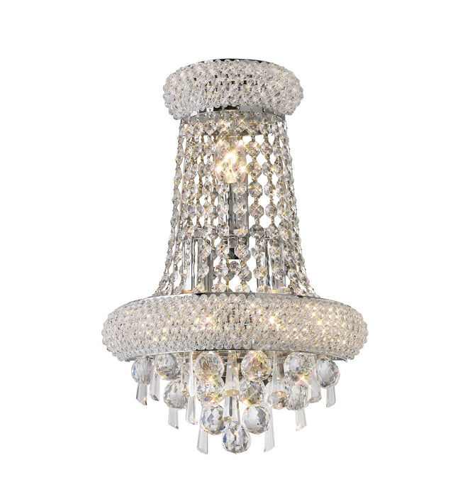 Diyas Alexandra Wall Lamp Tall 3 Light E14 Polished Chrome/Crystal • IL31442