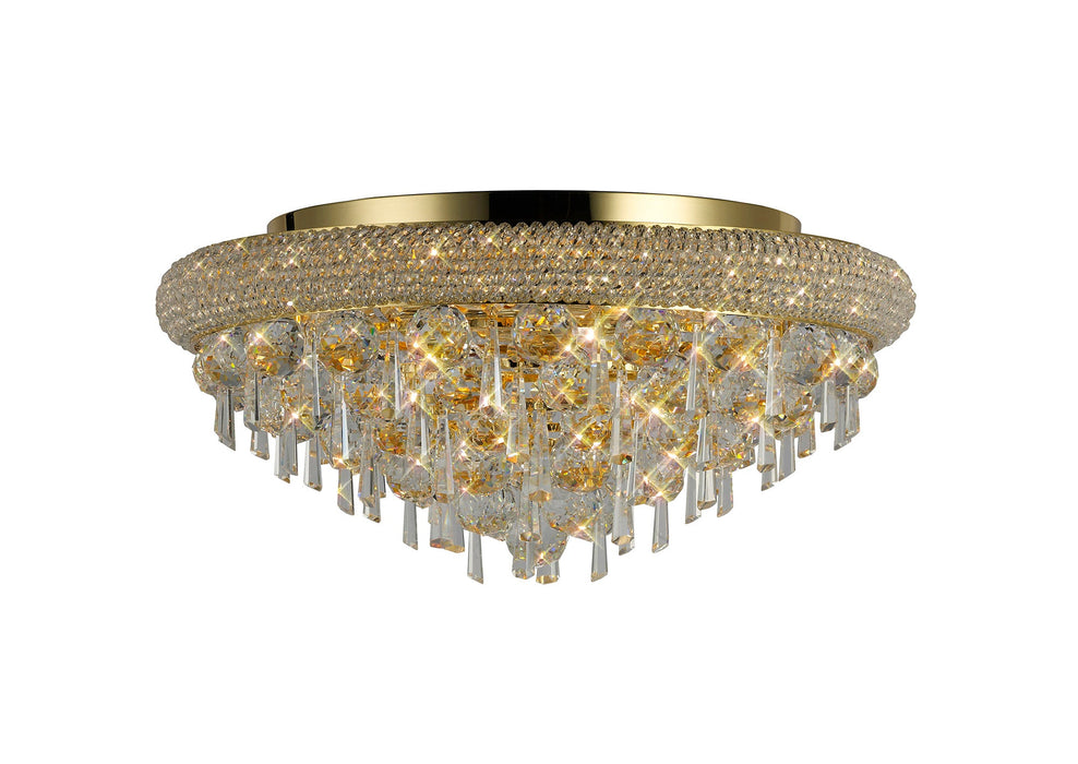 Diyas Alexandra Ceiling 7 Light E14 Gold/Crystal • IL32106