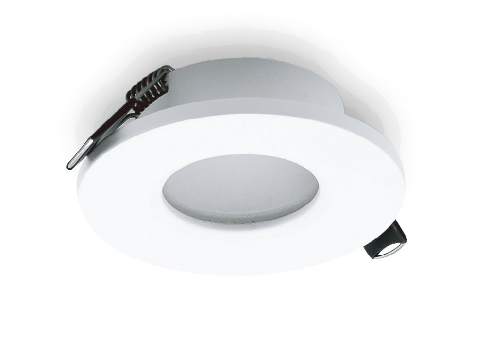 Mantra Fusion M6405 Atlantis Recessed Spotlight 8.3cm Round, GU10 (Max 50W), White, Cutout 58mm, Cut Out: 58mm, Lampholder Included • M6405