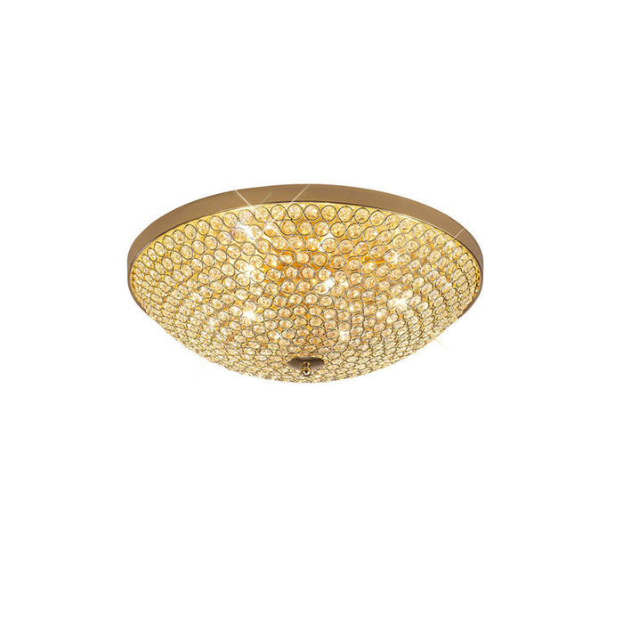 Diyas Ava Ceiling 6 Light G9 French Gold/Crystal • IL30757